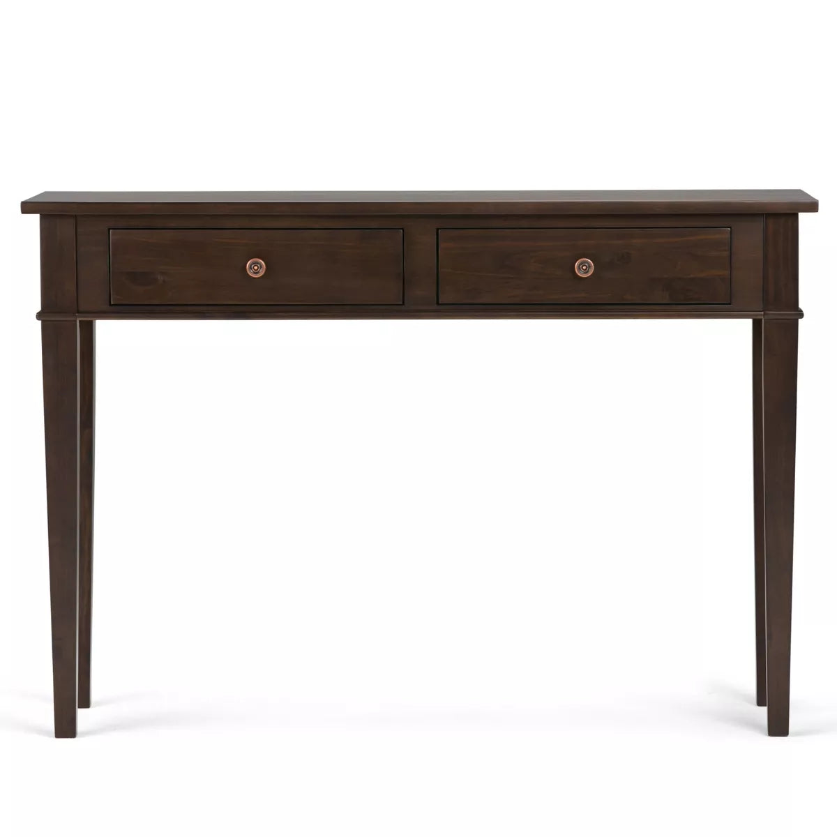 44" Sterling Solid Wood Console Table with Storage Drawers - for Entryway, Family Room