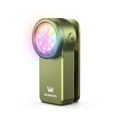 HD03 680LM Mini Clip Light USB C Rechargeable Pocket Flashlight Spotlight/Floodlight Portable EDC RGB Torch with Magnet