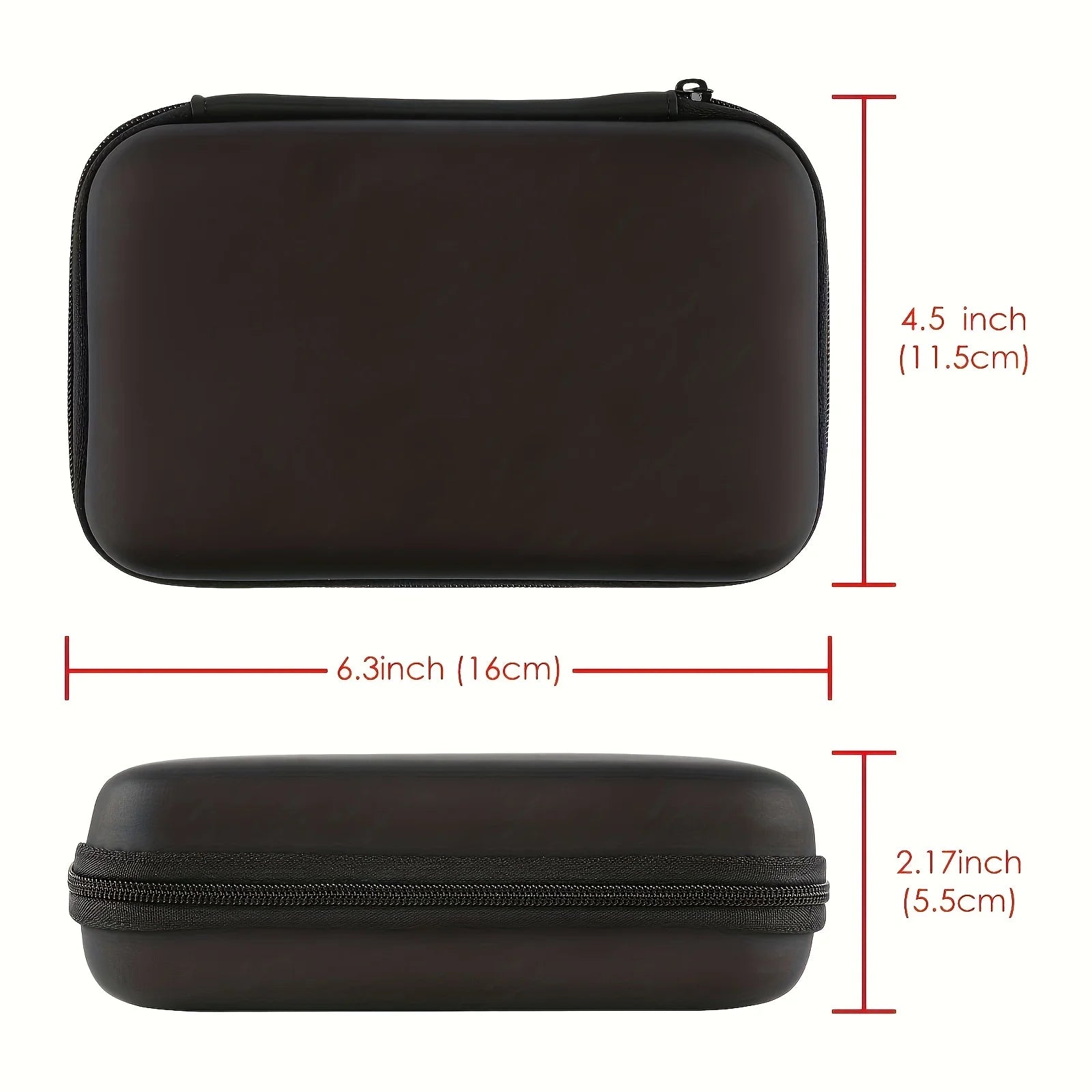 Handheld Game Console Carrying Case, Protective Travel Retro Mini Player Box for Charging Cable, Earpods, Batteries