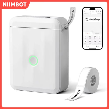 Niimbot D110 Mini Label Printer Pocket Thermal Wireless Adhesive Sticker DIY Name Tag Maker for School Home Office