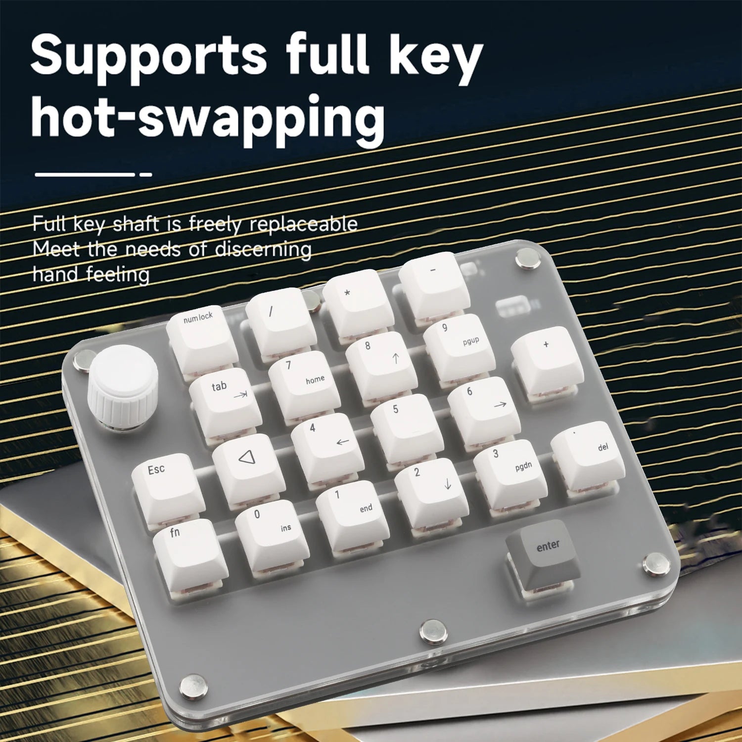 USB Custom Keyboard Macro 6/21 Key 1 Knob Programming RGB Bluetooth Gaming Photoshop Hotswap Mini Mechanical Bluetooth Keyboard