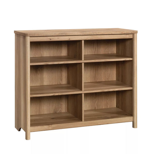 Dover Edge 36.26" Cubby Storage Bookcase in Timber Oak