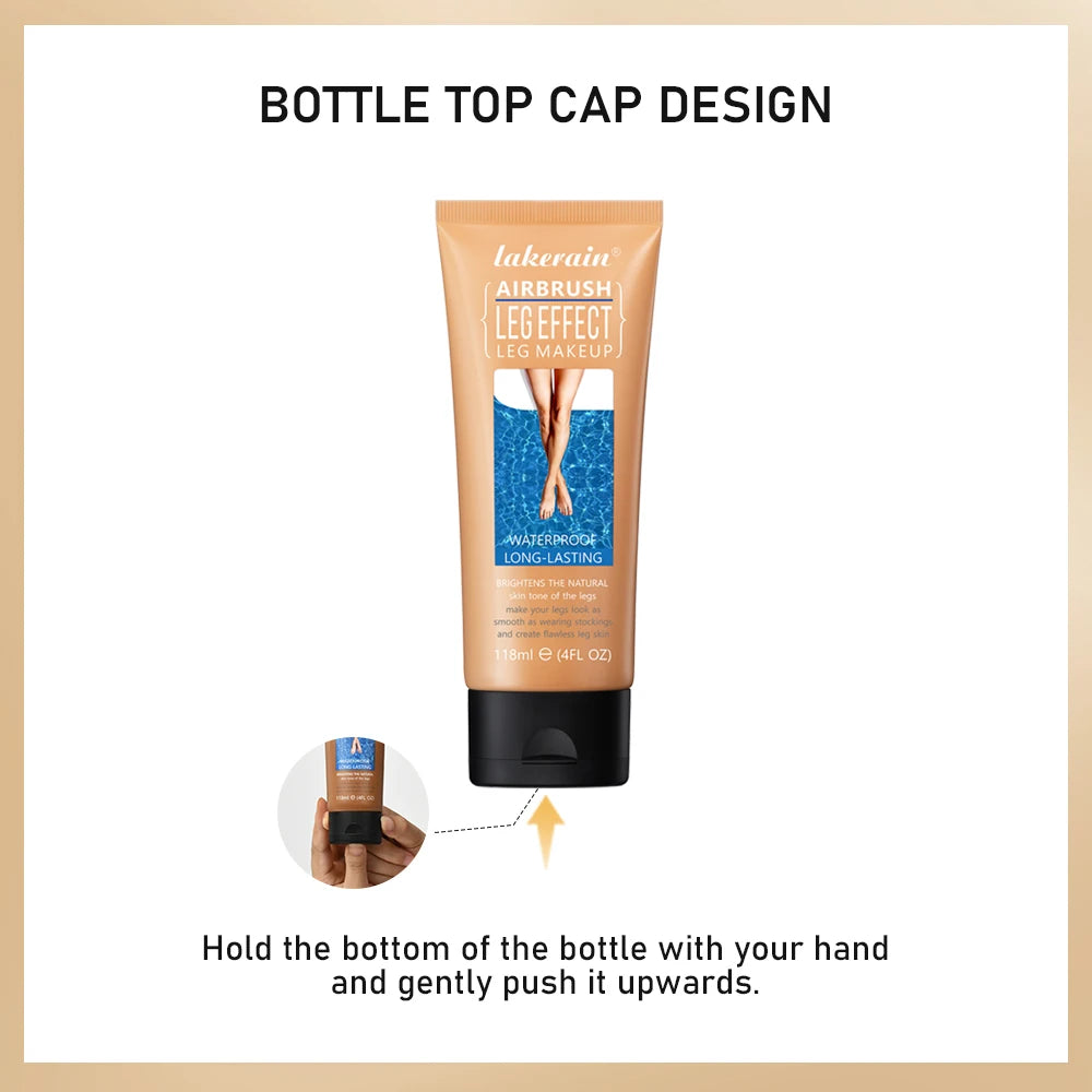 Leg Makeup Moisturizing Liquid Body Foundation - Waterproof Tanning Cream for Even Skin Tone in 3 Shades
