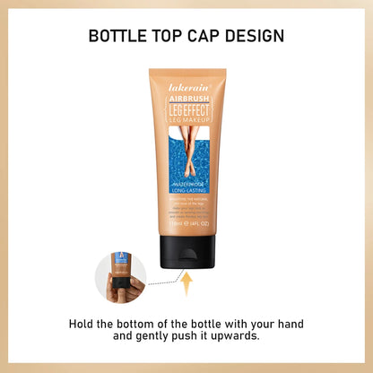Leg Makeup Moisturizing Liquid Body Foundation - Waterproof Tanning Cream for Even Skin Tone in 3 Shades