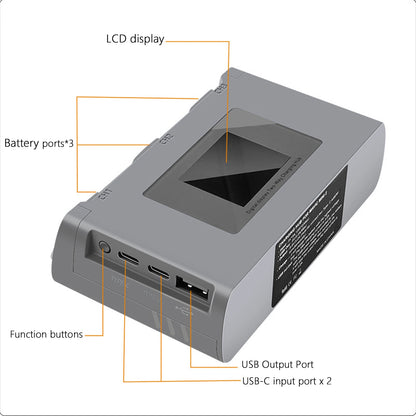 For Mavic Mini 2/SE Battery Charging Hub Drone Battery Charger Charge Three Batteries for  Mini Se/Mini 2 Drone Accessories