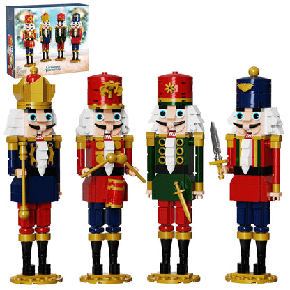 Christmas Nutcracker Building Block Set - 943 Piece Nutcracker King and Soldier Toy Gift for Children