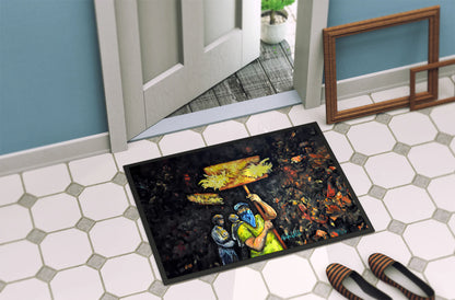 Turn up the Heat Mardi Gras Doormat