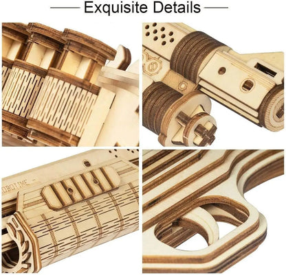 Robotime Rokr Corsac M60 3D Wooden Puzzle Mechanical Model Kit for Children Ages 14 and Up - Ideal Christmas Gift
