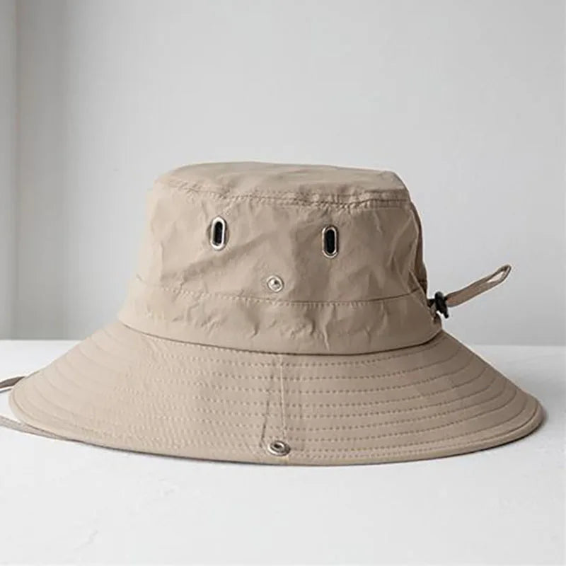 UV Protection Summer Sun Hats for Outdoor Activities - Versatile Fishing, Hunting, Hiking, and Camping Visor Bucket Hat with Neck Flap for Men and Women