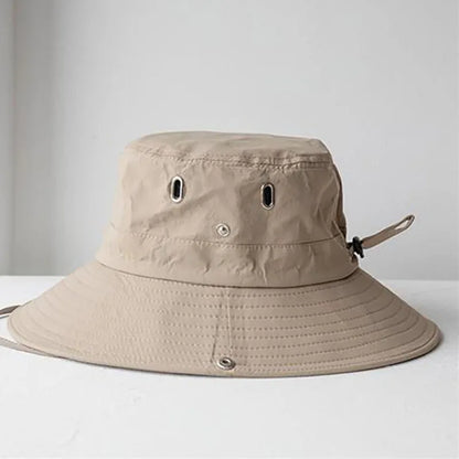 UV Protection Summer Sun Hats for Outdoor Activities - Versatile Fishing, Hunting, Hiking, and Camping Visor Bucket Hat with Neck Flap for Men and Women