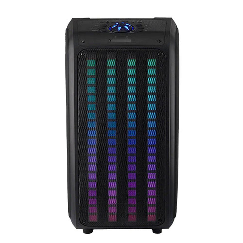 Supersonic 2 X 6.5" Sound Traveler Portable Backpack Speaker W TWS, LED Lights (IQ-8265BT)