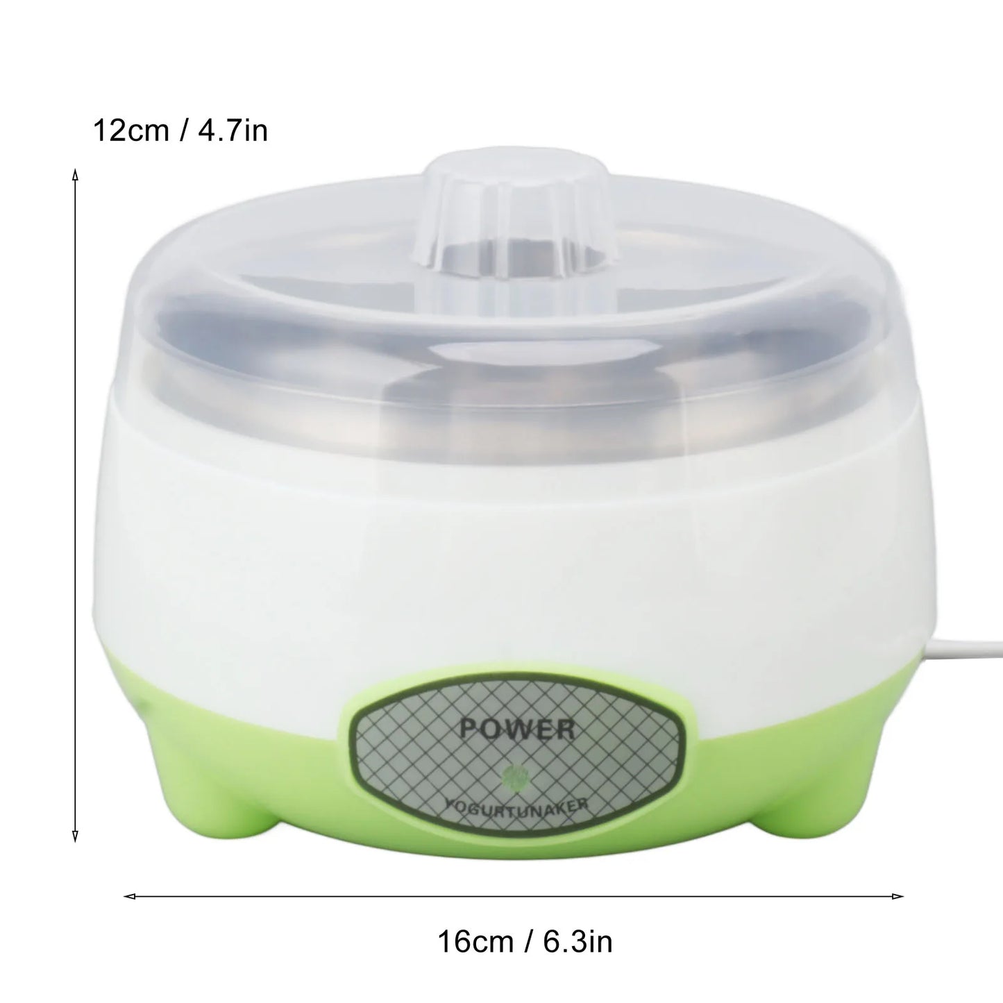 Stainless Steel Compact Yogurt Maker with Homemade DIY Yogurt Making Function