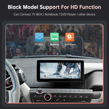 Wireless CarPlay and Android Auto Integration for BMW i3 I01 NBT EVO System (2013-2020) with AirPlay, Rear Camera, and Bluetooth GPS Support