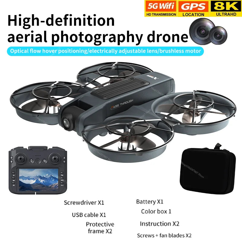 NEW Original X266 Drone 8K WIFI GPS Professional HD Aerial Photography Remote Control Aircraft HD Dual Camera Quadcopter Toy UAV