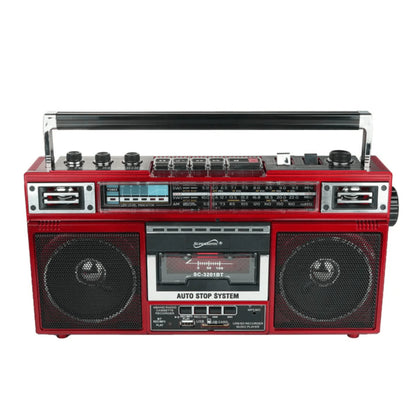 Supersonic 4 Band Bluetooth Radio & Cassette Player + Cassette to Mp3 Converter