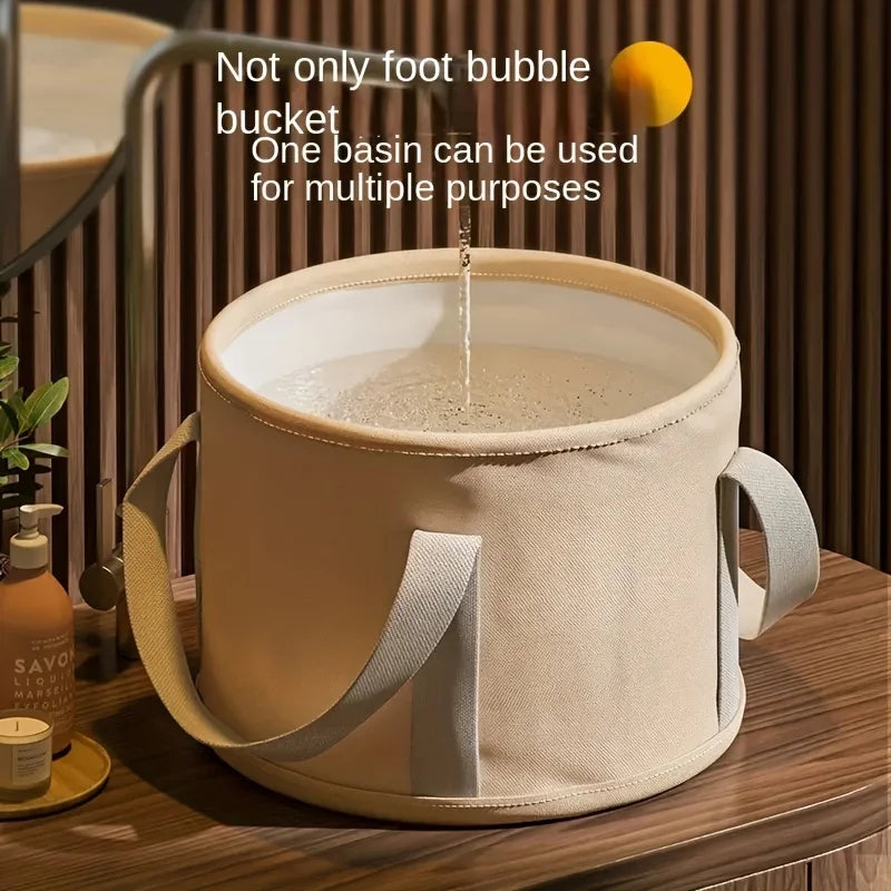 Portable Foldable Foot Soak Bath Tub with Heat Retention - Multifunctional Deep Basin Foot Spa Massager
