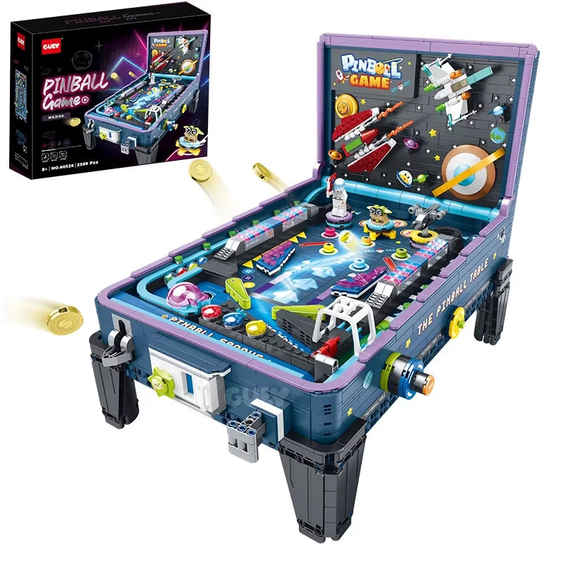 2309PCS Pinball Game Table Building Blocks Toys Model Assembly Board Games Machine Bricks Sets DIY Toys Kids Christmas Gifts