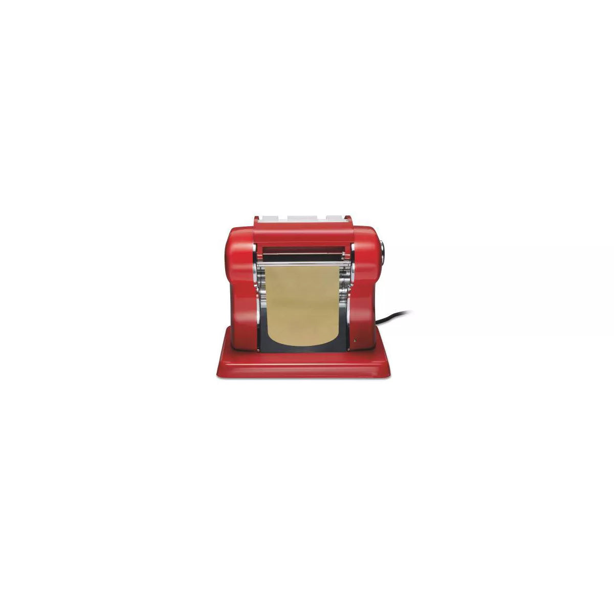 Electric Pasta Maker 86651: Stainless Steel Machine for Spaghetti and Fettuccine, Red, Hand Wash Recommended