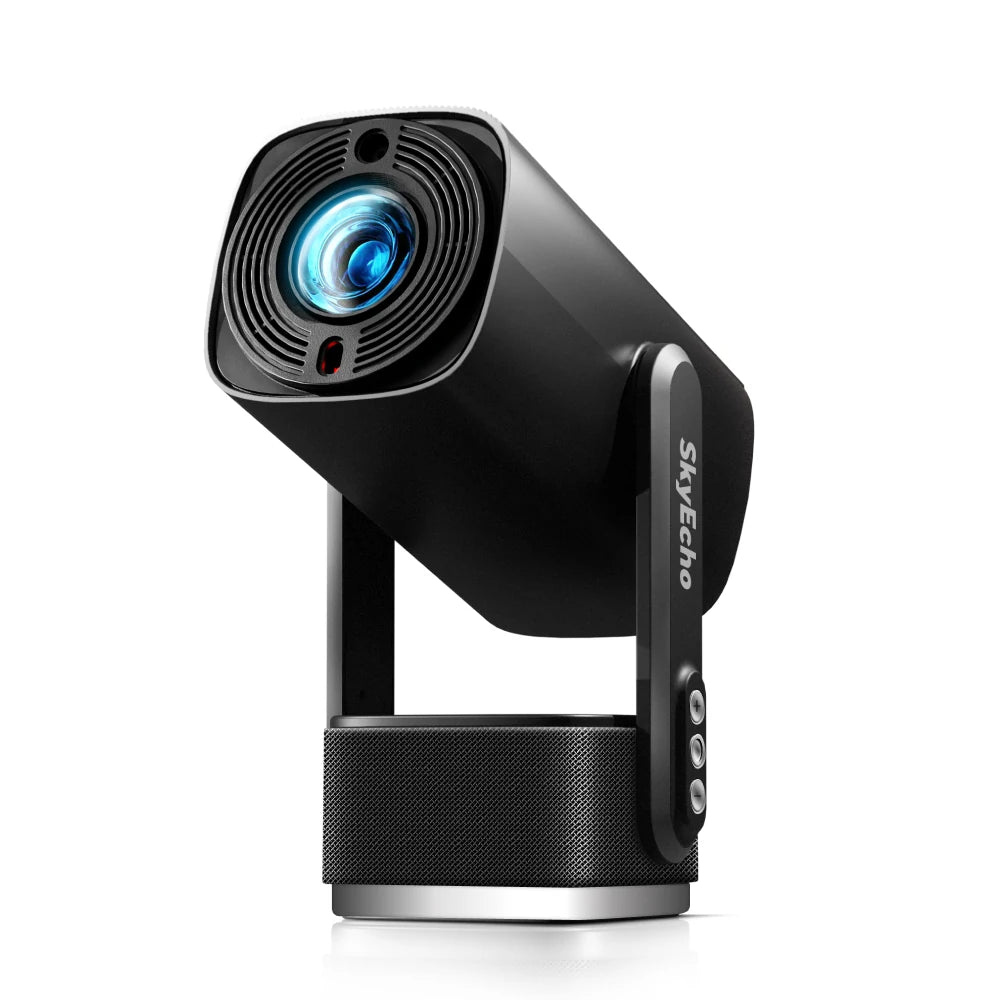  Freeone-Pro Auto Focus Built-In Battery Ceiling Projector Android 1+8G 350 ANSI Lumens 1080P 4K Decoding Supported Built-In 6W Surround Speaker Wifi6 Bluetooth 5.2 Home Theater Outdoors Wireless Projectors