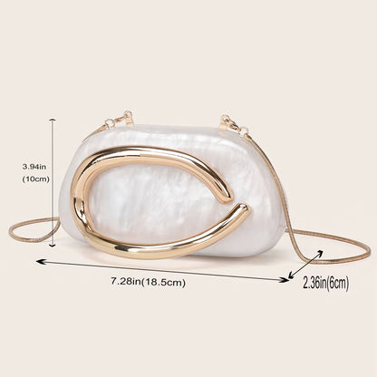 Fashion Women'S Handbag Bride Metal Gold Women Luxury Evening Banquet Clutch Bag Shoulder Wedding Purse Party Crossbody Bag