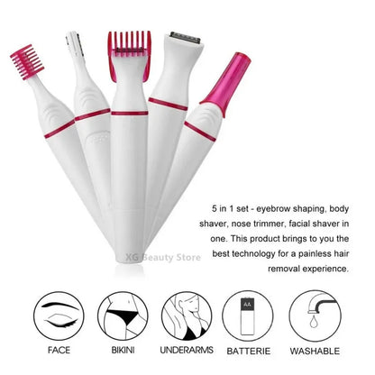 Women'S Electric Razor - Electric Lady Shaver, Ladies Epilator Razor, Foil Shaver with Stainless Steel Blade, Charging,