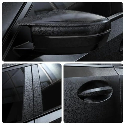 Forged Carbon Fiber Vinyl Wrap - 3D Cosmic Ghost Texture Auto Decal Film for Vehicle Customization