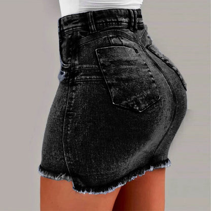 Mini Skirt Women'S Wash Mini Female Short Skirts Summer Women'S Sexy Denim Skirt Skirts for Women Knee Length Casual