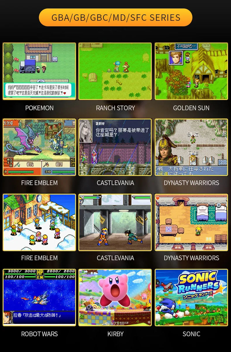 X7 Handheld Game Console 4.3 Inch Handheld High Definition Screen with Clear Video Built in Many Arcade Games Retro Games