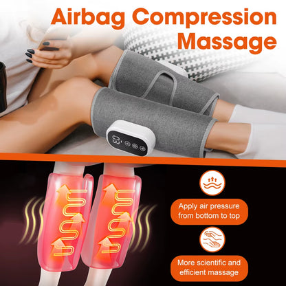 360° Wireless Air Pressure Calf Massager with Three Compression Modes for Muscle Relaxation and Fatigue Relief