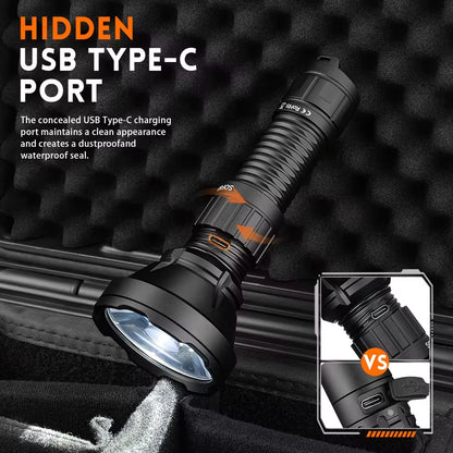 SF26 2000Lm SFT40 LED 6000K Tactical Flashlight Type-C Rechargeable Protable Powerful 21700 Torch