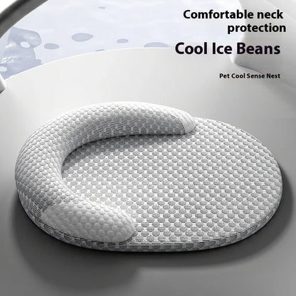 Premium Cooling Pet Mat for Dogs and Cats - Removable and Washable Ice Silk Bed for Ultimate Comfort