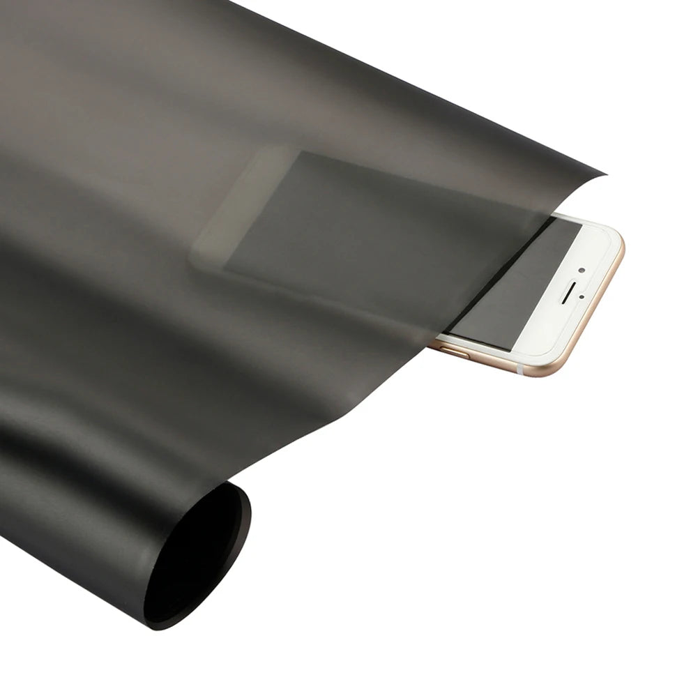 Matt Black Car Headlight and Taillight Tint Vinyl Film - Flexible, Removable, UV-Resistant PVC Sheet for Glass Applications