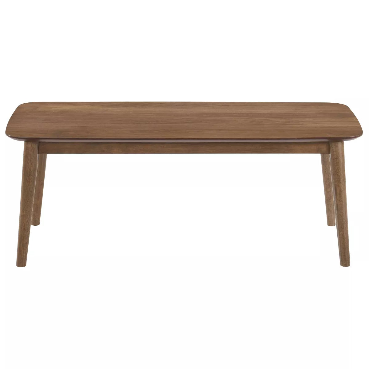3Pc Radley Wood Coffee Table Set Walnut - Modern Living Room , Beveled Edge Design