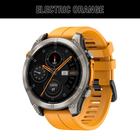 NEW 2025  Stratos 4 GPS Smartwatch 1.43" AMOLED Screen Compass Barometric Altimeter Flashlight Voice Calling Smart Watch