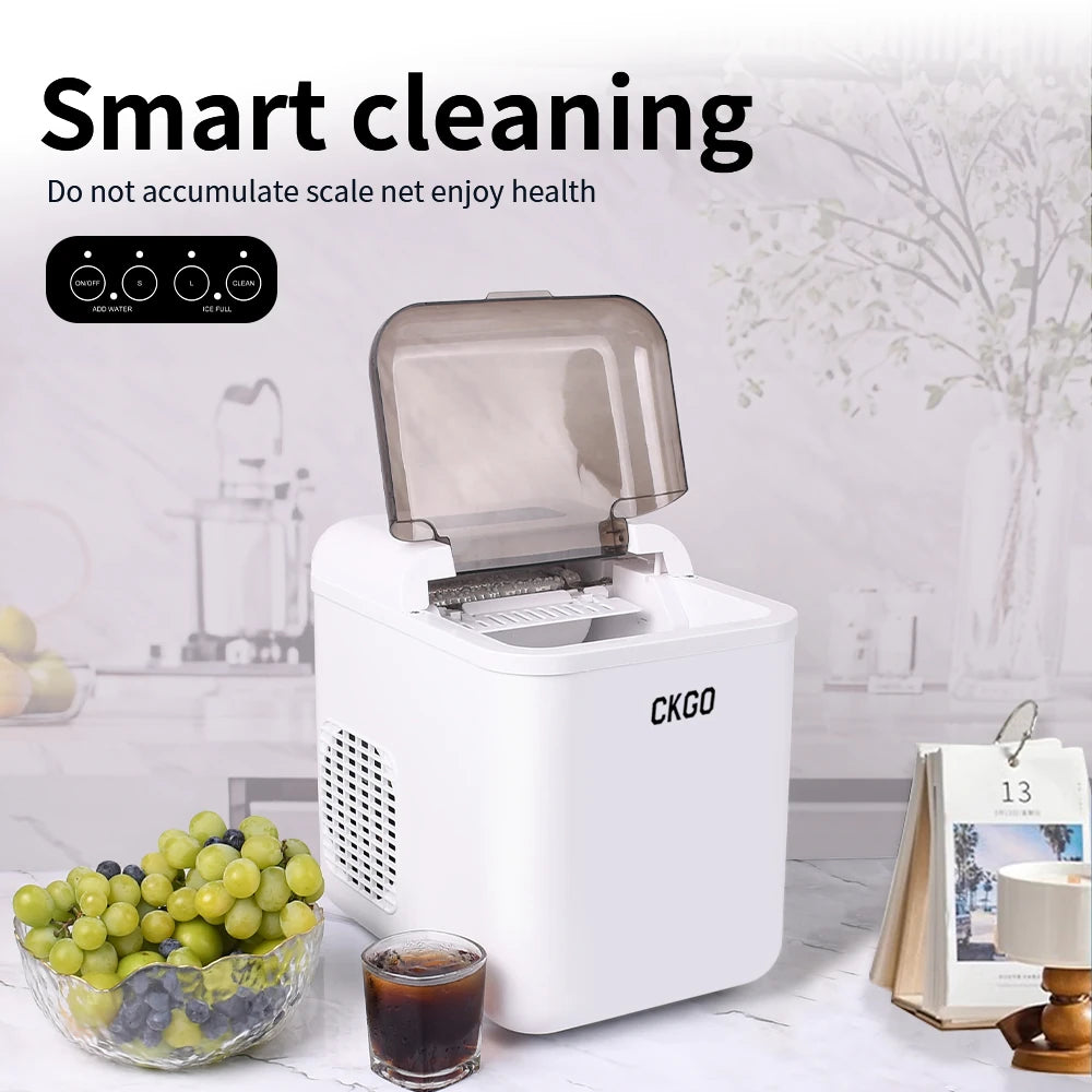  Ice Maker Wifi Connection Smart App Control Adjustable Ice Size Automatic Cleaning Touch Button with LED Display