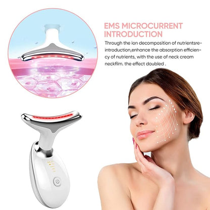 Facial Massager for Skin Care | Double Chin Treatment | 7 Color Modes | Face Sculpting Tool | Thermal, Vibration, Microcurrent 