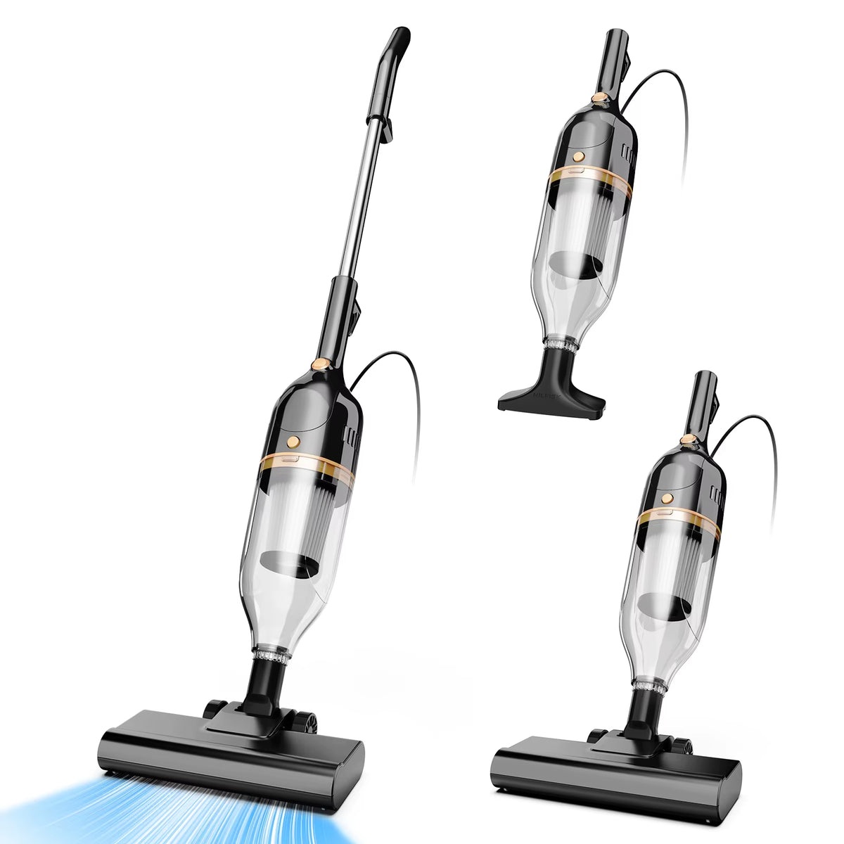 Vastorm R7 Corded Stick Vacuum Cleaner - 600W, 20Kpa Powerful 3-in-1 Lightweight Design for Efficient Low Noise Cleaning on Hardwood Floors and Carpets, Ideal for Pet Hair Removal