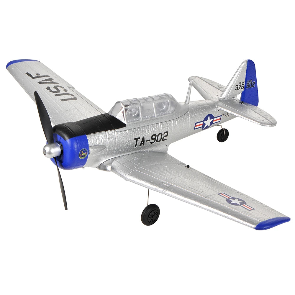 TOP RC HOBBY AT-6 2.4Ghz 4CH 450Mm Wingspan EPP 6-Axis Gyro One-Key U-Turn Aerobatic RC Airplane RTF for Beginners