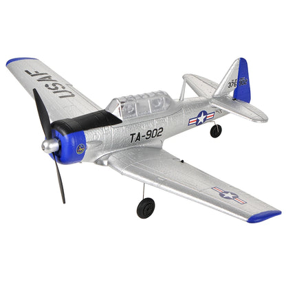 TOP RC HOBBY AT-6 2.4Ghz 4CH 450Mm Wingspan EPP 6-Axis Gyro One-Key U-Turn Aerobatic RC Airplane RTF for Beginners