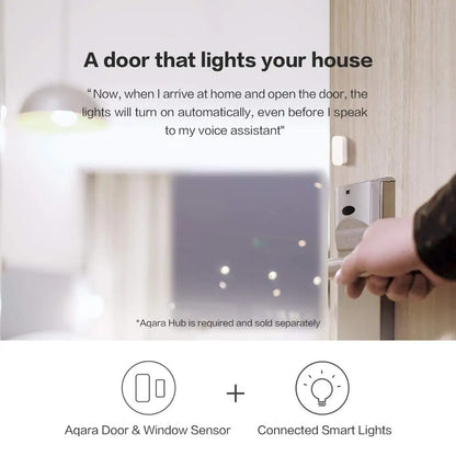 Door Window Sensor Zigbee Wireless Connection Alarm Smart Mini Door Sensor Work with  Gateway Mi Home Homekit APP
