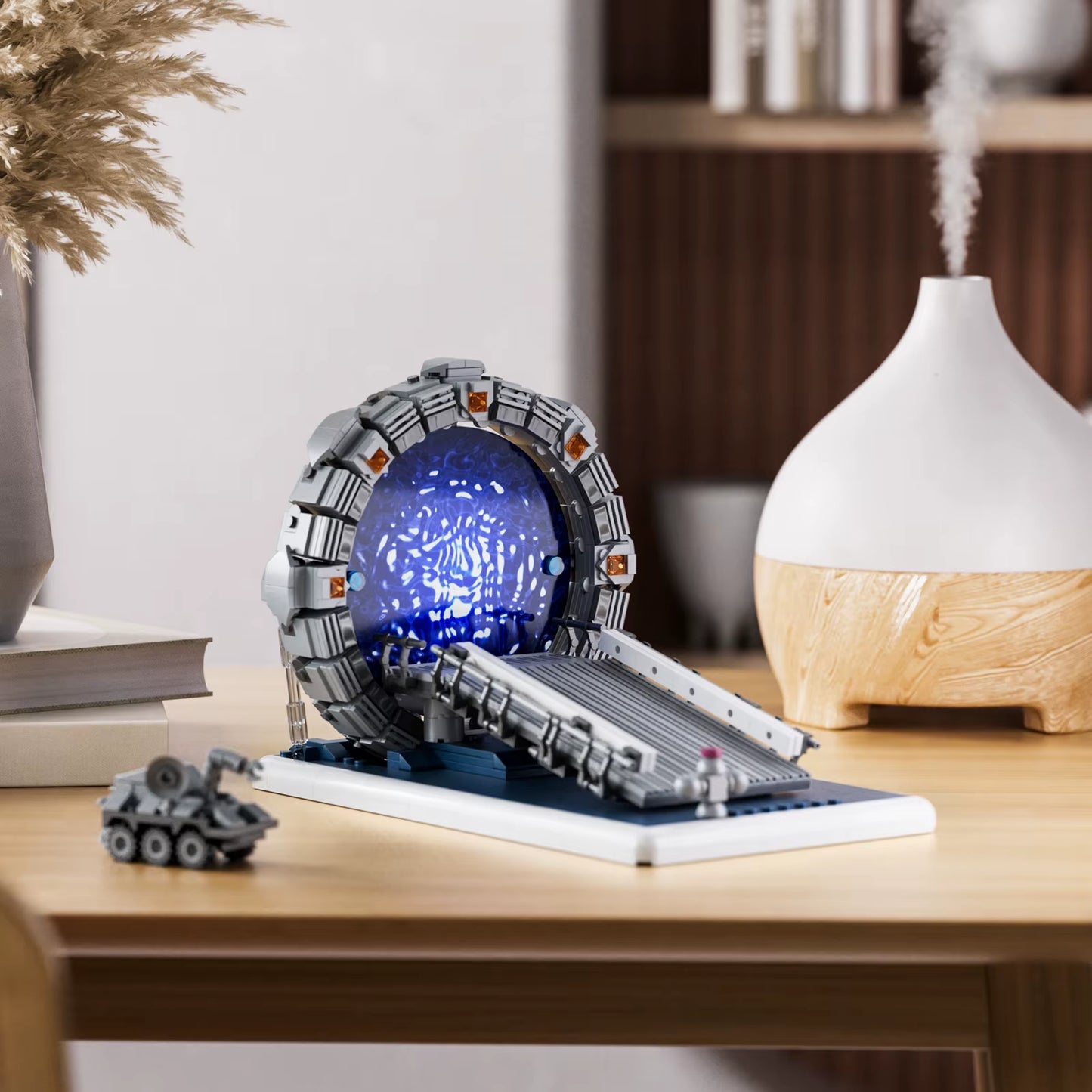 Stargateal Building Block Kit,Movie Space Travel Scenes Weaponized Mobile Chariots Bricks Toys Children Gifts(722Pcs)
