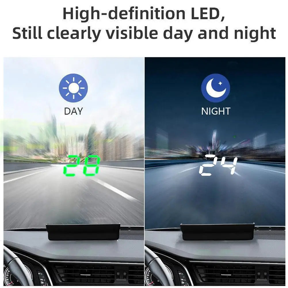Car Head up HD Display GPS Speedometer Speed KMH Digital HUD Windshield Projector for All Cars Auto Electronics Accessories