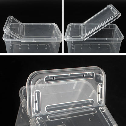 1Pc Insect Reptile Breeding Feeding Box Spider Terrariums Insect Rearing Hatching Containers Lizard Frog Small Animals Supplies