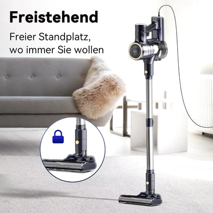 YISORA Corded Vacuum Cleaner, 600W 23Kpa Stick Vacuum, Free-Stand 6 in 1 Handheld Vacuum Cleaner for Hard Floor Carpet