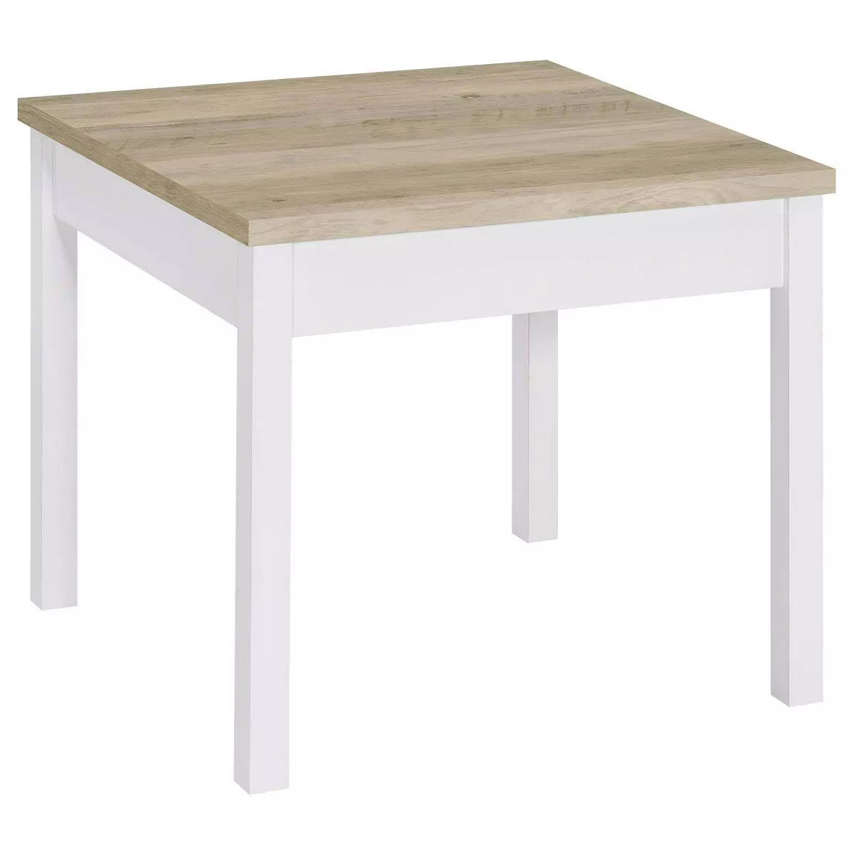 Stacie 3-Piece Composite Wood Coffee Table Set in Antique Pine and White