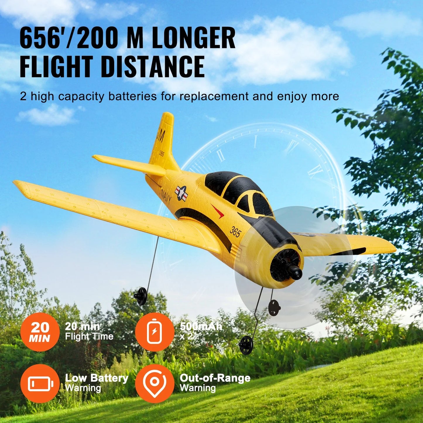 RC Airplane Trainer Aircraft EPP Foam RC Plane Toy 2.4 Ghz Remote Control