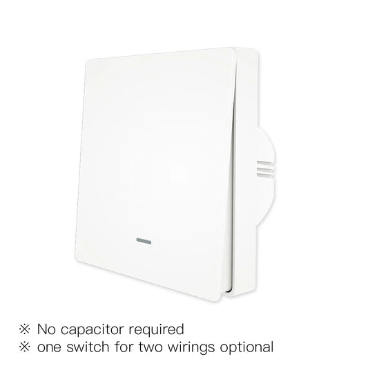 Smart Light Switch No Neutral Wire No Capacitor Needed Smart Life 2/3 Way Works with Alexa Google Home 2Mqtt