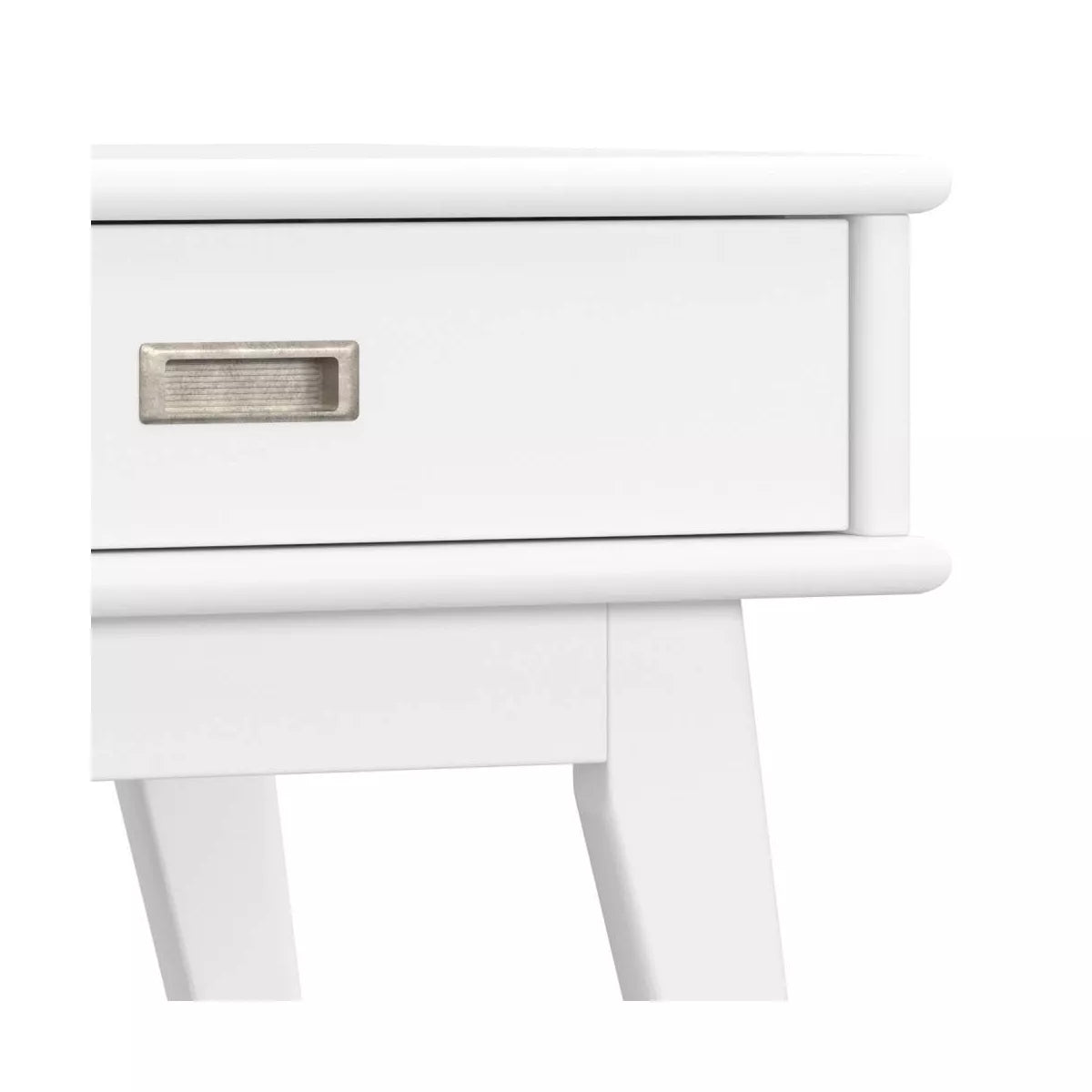 Tierney Mid Century End Table White
