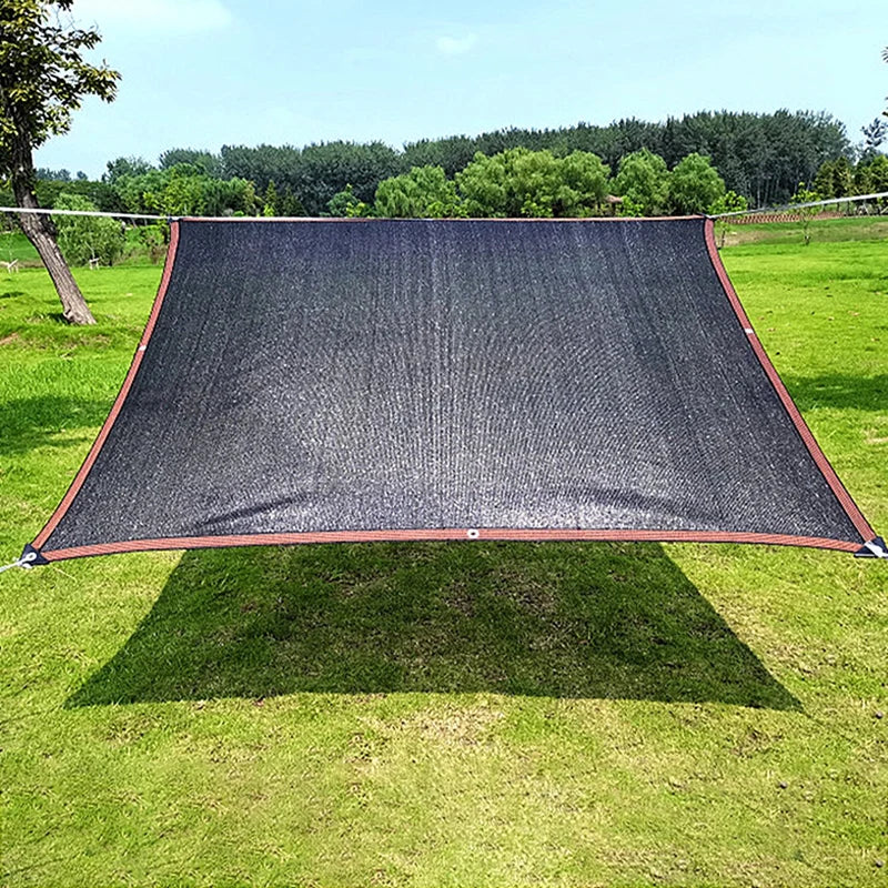 Rectangular Outdoor Sunshade Sail Canopy for Terrace, Car, Garden, Pool - Sun Shelter with Mesh Fabric
