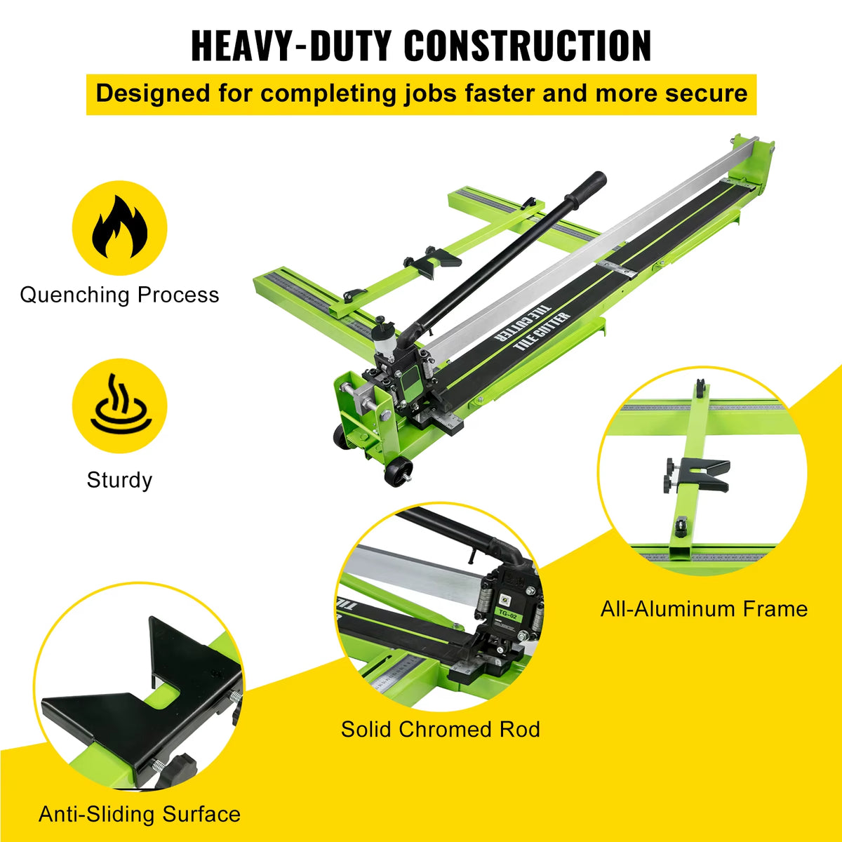 Succebuy Professional Manual Tile Cutter with Infrared Laser Positioning for Porcelain Flooring